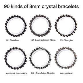 Crystal bracelet 90 kinds of 8mm Natural bracelets No.1-70