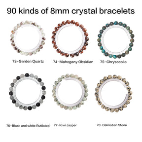 Crystal bracelet 90 kinds of 8mm Natural bracelets No.1-70