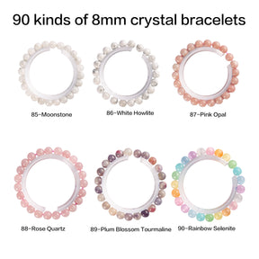 Crystal bracelet 90 kinds of 8mm Natural bracelets No.71-90