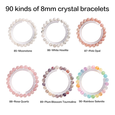 Crystal bracelet 90 kinds of 8mm Natural bracelets No.71-90