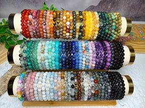 Crystal bracelet 90 kinds of 8mm Natural bracelets No.71-90