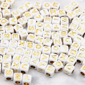 7mm Alphabet Beads for Personalized Jewelry & DIY Crafts - Wholesale Letter Beads for Unique Gifts