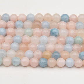 Natural Morganite Beads for Exquisite Jewelry Making - 6mm, 8mm, & 10mm Peach Gemstone Rounds wholesale crystals bracelet