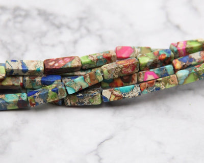 Imperial and Sea Sediment Jasper Beads - Personalized Gemstone Beads for Unique Gifts and DIY Projects