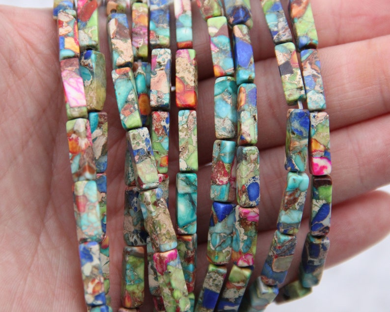 Imperial and Sea Sediment Jasper Beads - Personalized Gemstone Beads for Unique Gifts and DIY Projects