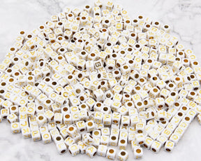 7mm Alphabet Beads for Personalized Jewelry & DIY Crafts - Wholesale Letter Beads for Unique Gifts