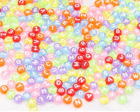 7mm Alphabet Letter Beads for Personalized Jewelry Making - Perfect for Name Bracelets & Gifts