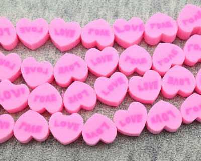 10MM Charming Heart Polymer Clay Beads for Jewelry Making - Perfect for DIY Bracelets & Gifts for Kids