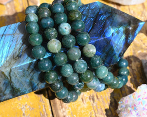 Moss Agate Bracelet: The Perfect Healing Gift for Birthdays, Anniversaries, & Housewarmings