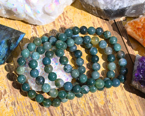 Moss Agate Bracelet: The Perfect Healing Gift for Birthdays, Anniversaries, & Housewarmings