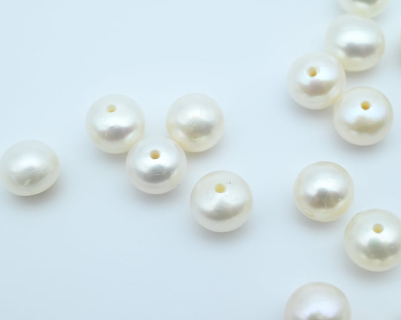 7.5~8.0MMGenuine Freshwater Pearl Beads for Elegant Jewelry Making - Perfect Gifts for Christmas & Special Occasions