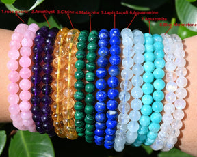 70 Kinds Of 6MM Gemstone & Crystal Stretch Bracelets: Perfect Healing Gifts for Loved Ones on Any Occasion