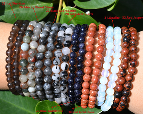 70 Kinds Of 6MM Gemstone & Crystal Stretch Bracelets: Perfect Healing Gifts for Loved Ones on Any Occasion