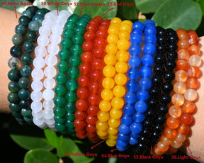 70 Kinds Of 6MM Gemstone & Crystal Stretch Bracelets: Perfect Healing Gifts for Loved Ones on Any Occasion