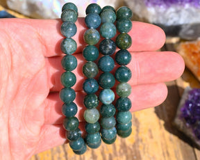 Moss Agate Bracelet: The Perfect Healing Gift for Birthdays, Anniversaries, & Housewarmings