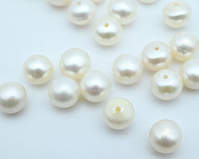 7.5~8.0MMGenuine Freshwater Pearl Beads for Elegant Jewelry Making - Perfect Gifts for Christmas & Special Occasions