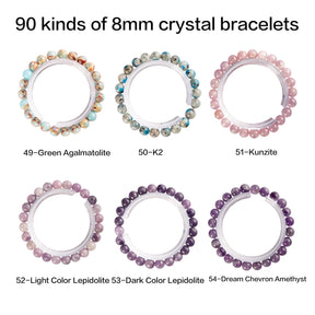 crystal bracelet 90 kinds of 8mm Natural bracelets