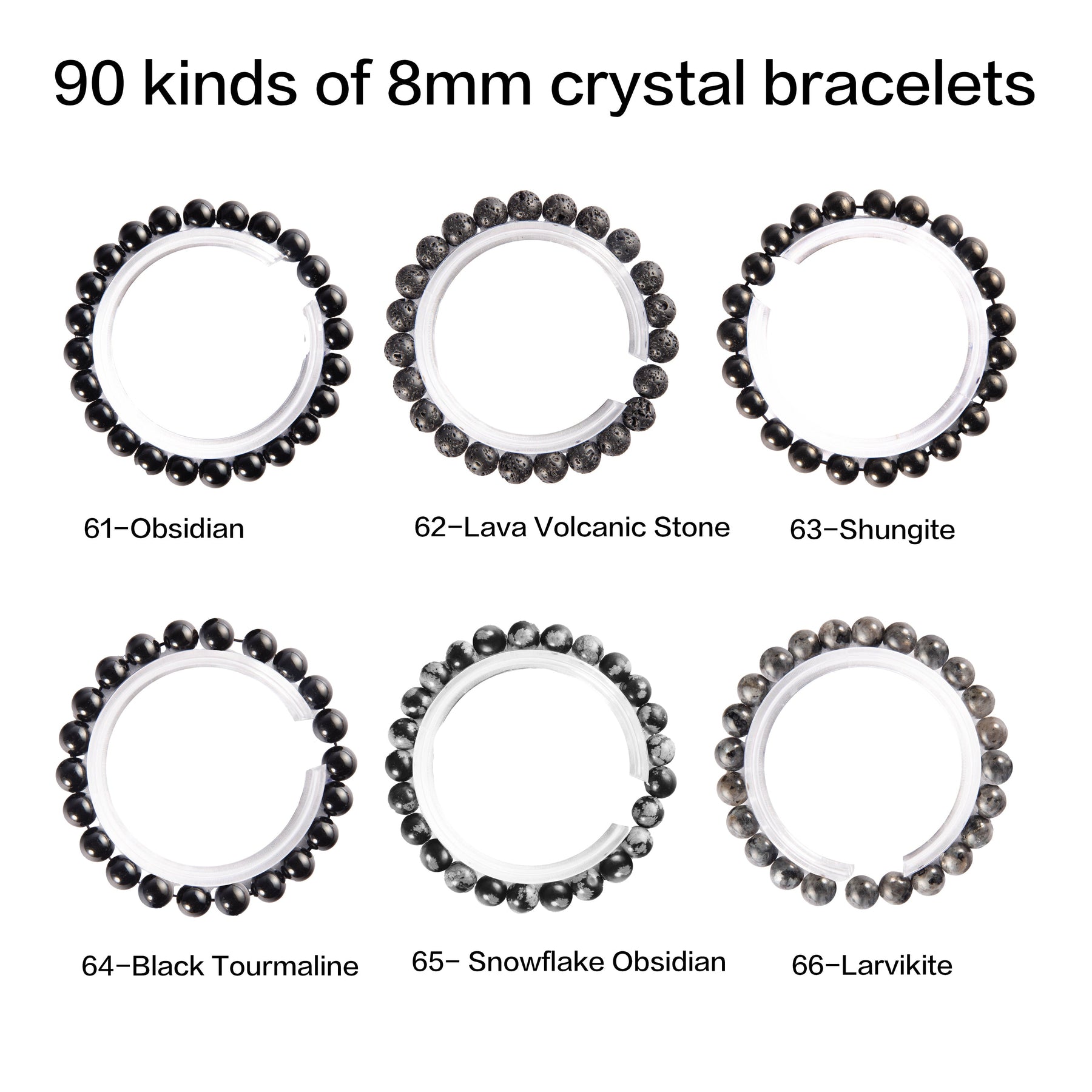 crystal bracelet 90 kinds of 8mm Natural bracelets