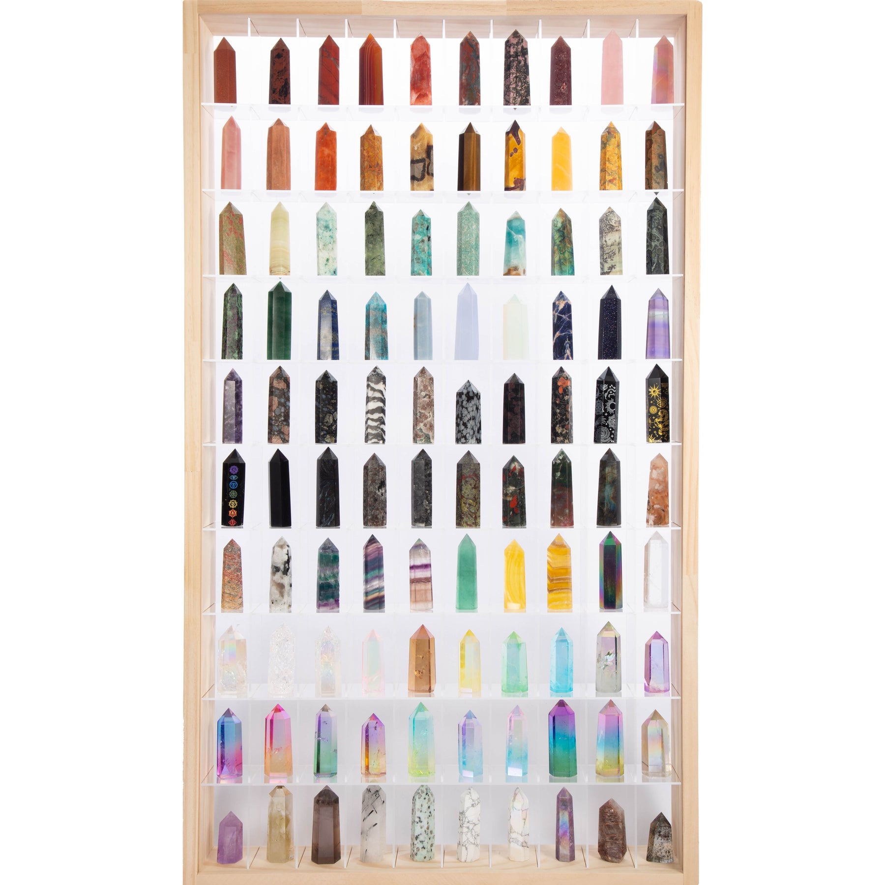 Crystal tower Wholesale nutural healing 100 kinds 400g