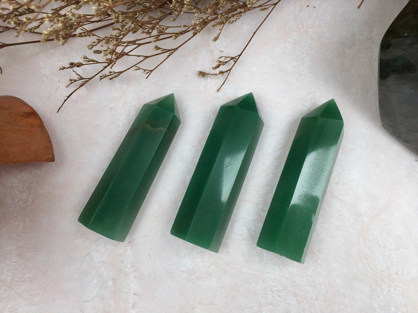 Green Aventurine Tower,Green Aventurine Point,Crystal Tower/Wand,Healing Crystal,Reiki Chakra Stone,Home Decor,For Gift