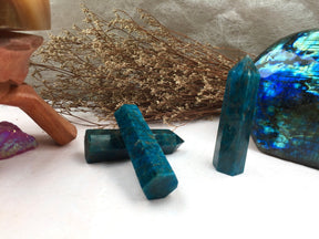 Apatite Tower-point Crystal Tower/Wand,Healing Crystal,Reiki Chakra Stone,Home Decor,For Gift