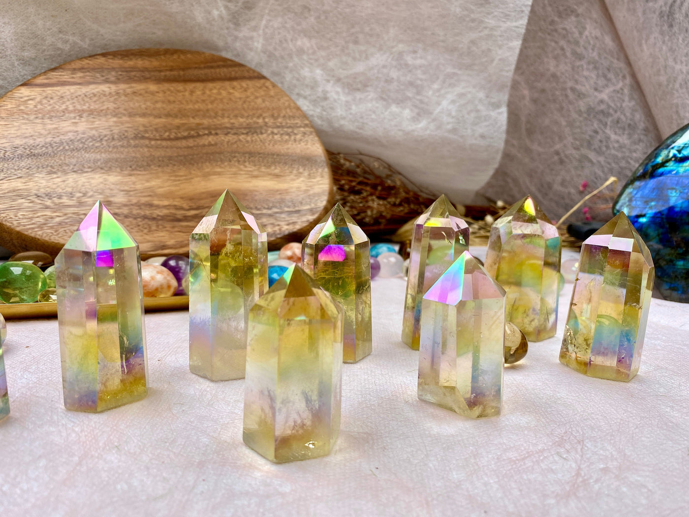 Citine Tower -point Crystal tower gift for friend