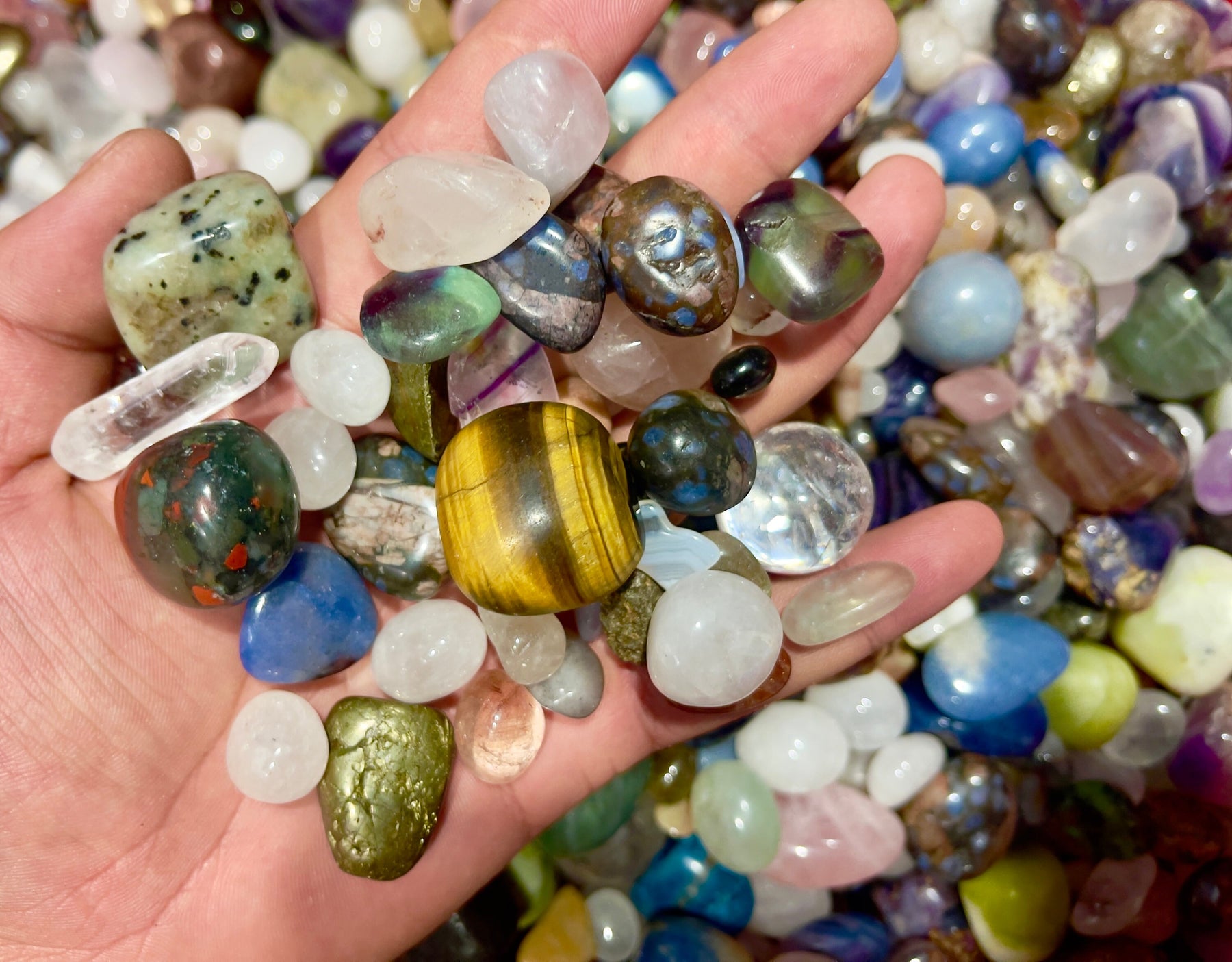 Mixed Tumble Stone Size 5-30mm healing crystals chakra crystals tumbled stone cabpchon stones